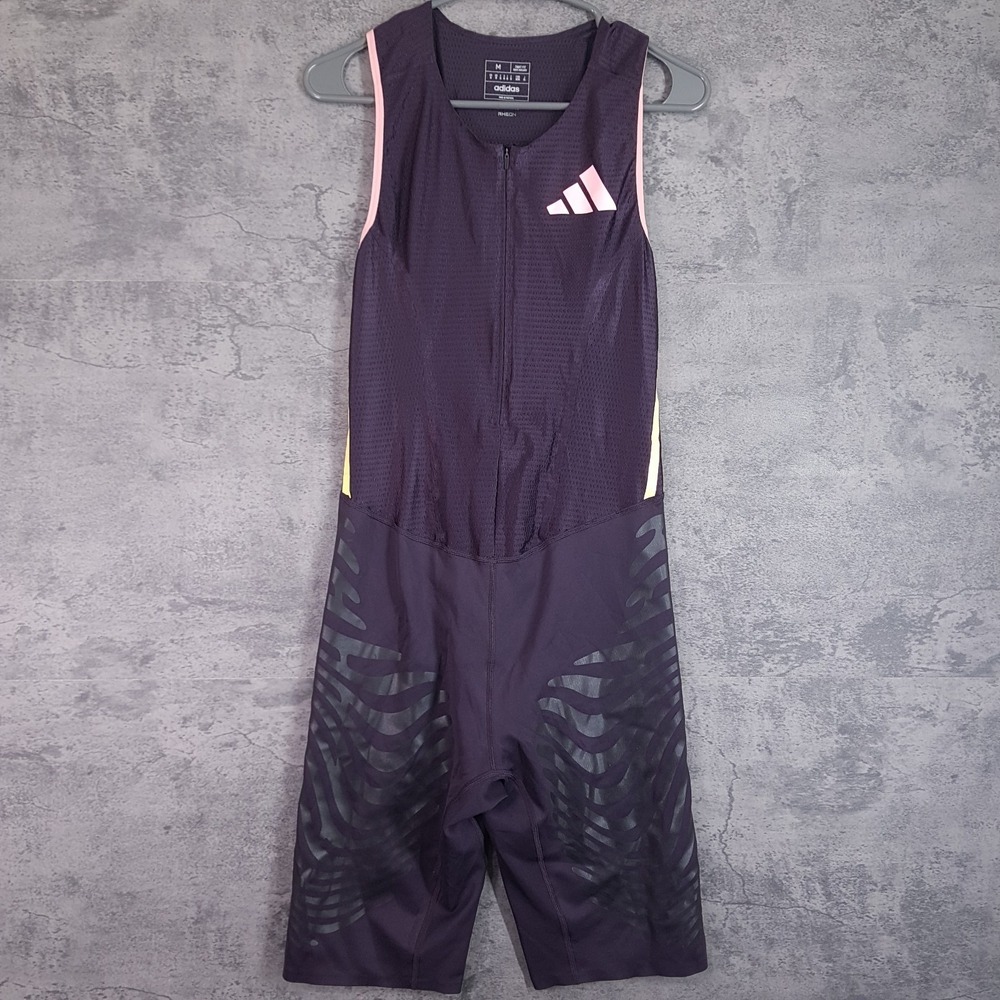 ADIDAS Speed Suit Pro Elite Rheon Sleeveless Running Track Mens‎ MEDIUM Purple